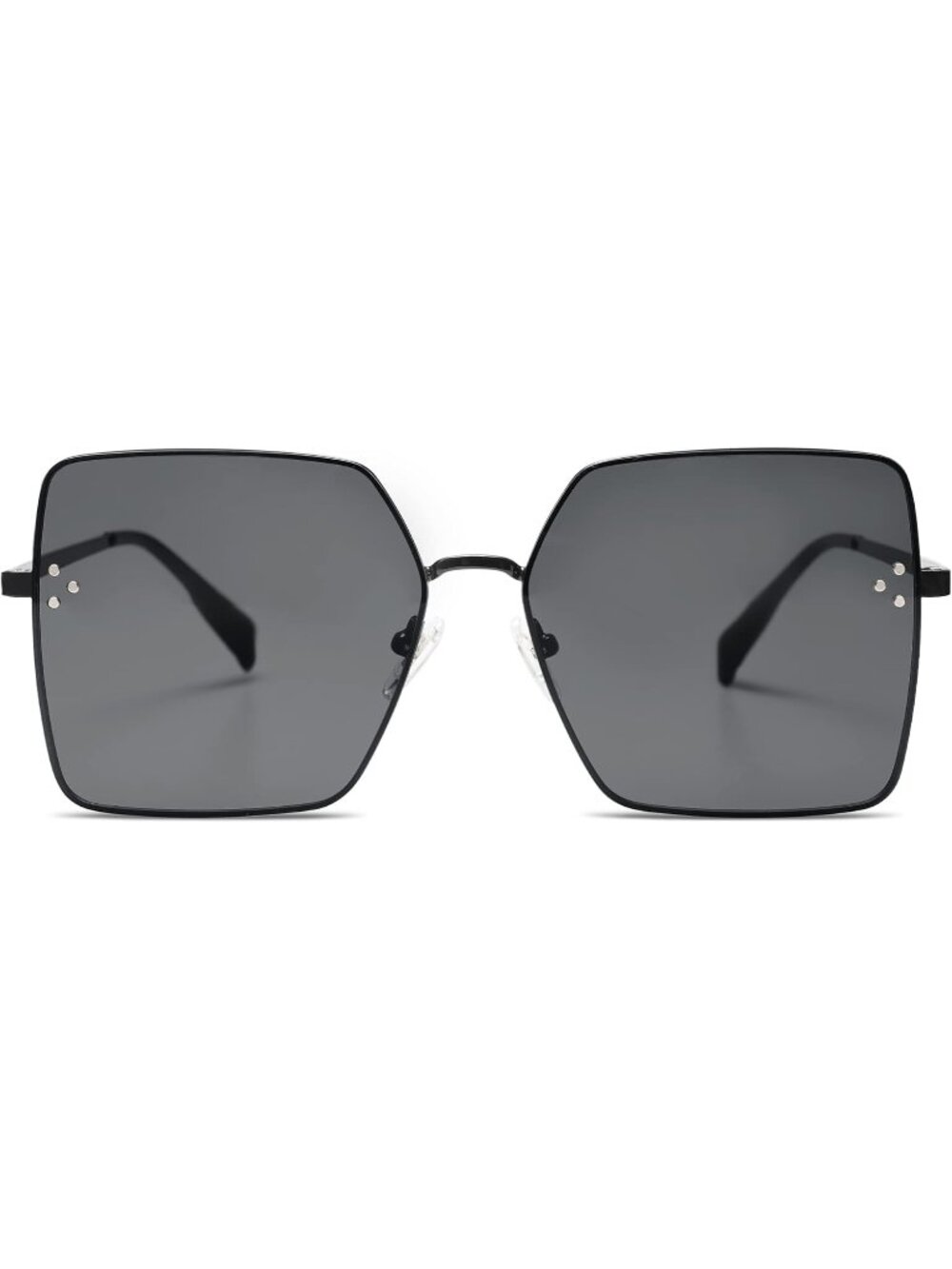 SOJOS Women's Trendy Square Sunglasses UV Protection Sunnies SJ1170 Black